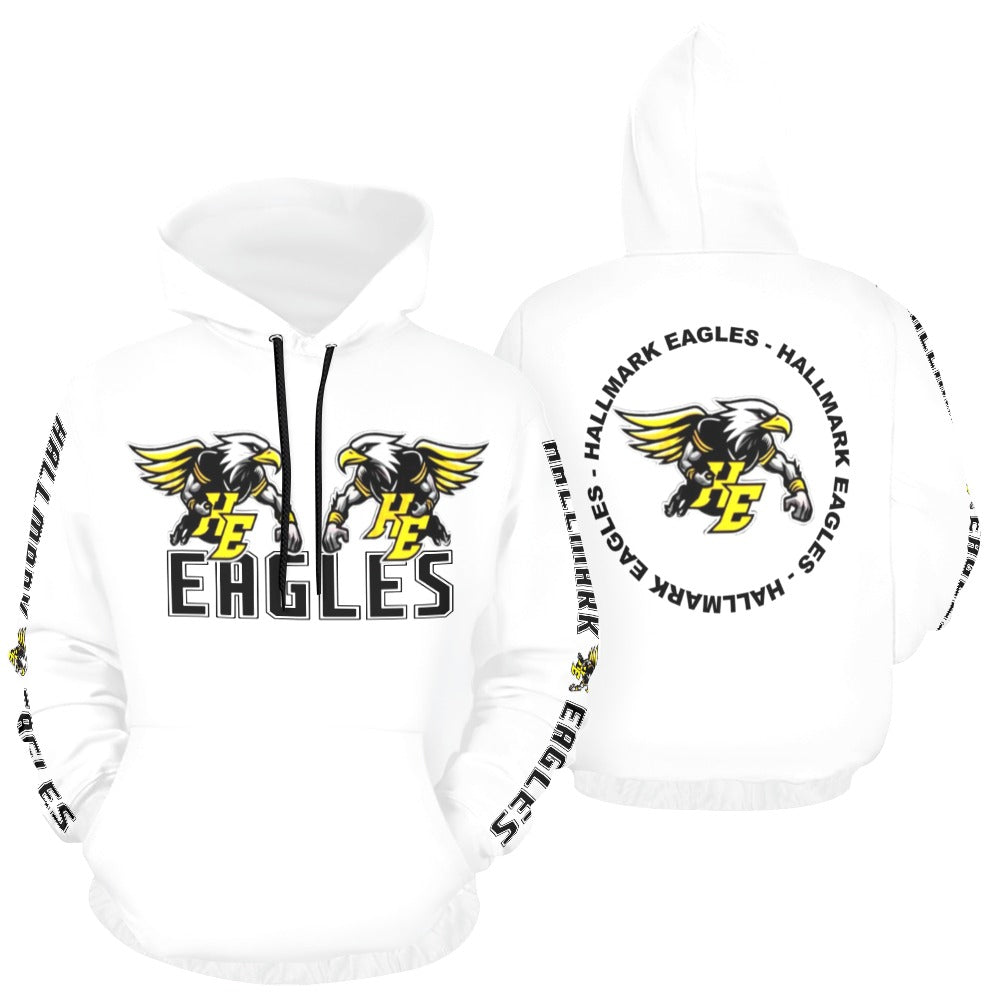 HYA Eagles Football Silky Hoodie Wht