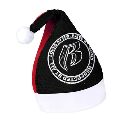RR Christmas Color Changing Sequin Hat - Blk/Wht Circle Logo