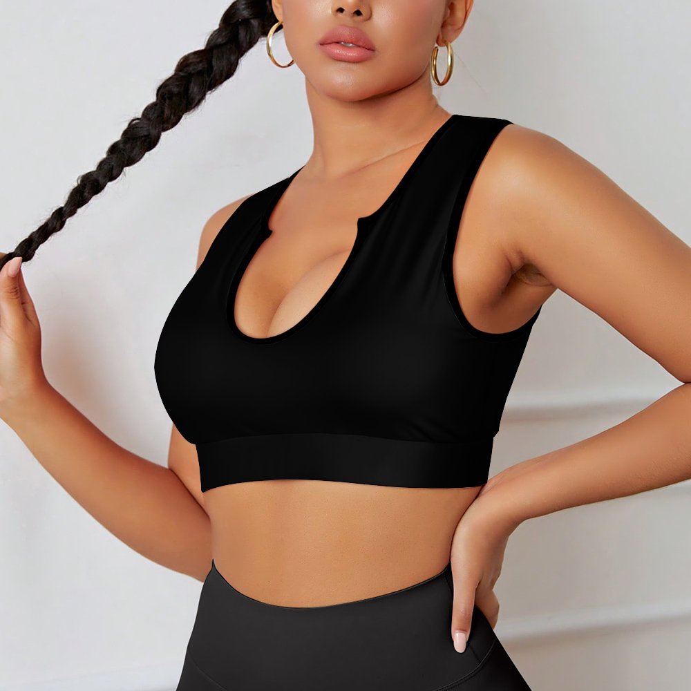 CMR Deep V Cropped Sports Tank