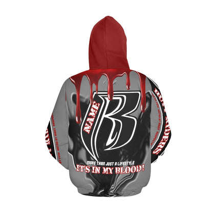 RR It's in My Blood Hoodie Gry