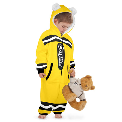 Kids Crayon Onesie Yellow