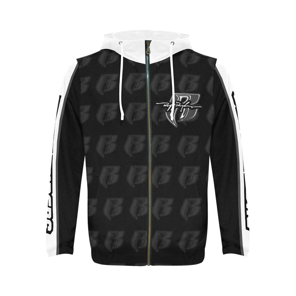 RR Blk Shadow Zippered Hoodie 2