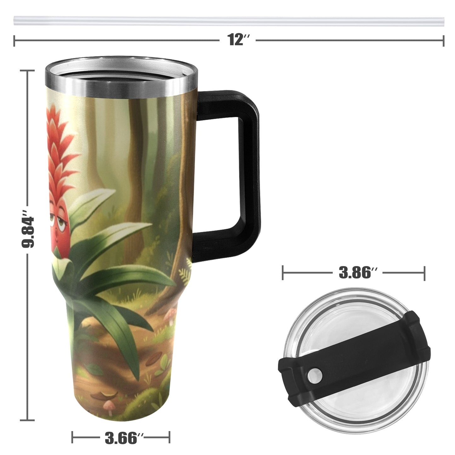 Plant Love Bromeliad 40oz Stainless Steel Tumbler
