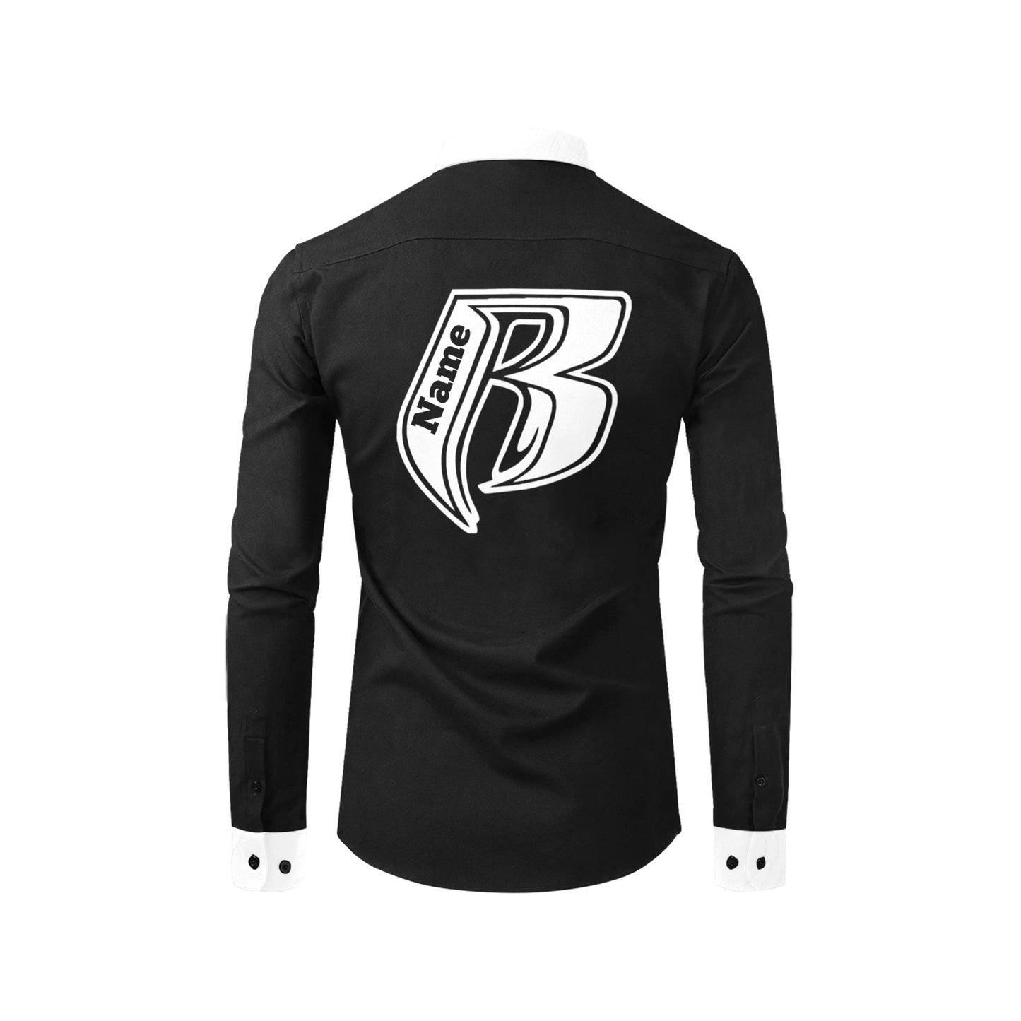 RR Long Sleeve Dress Shirt Blk/Wht
