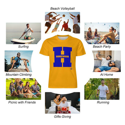 Big H Homewood Ice Silk T-shirt Gld/Blu