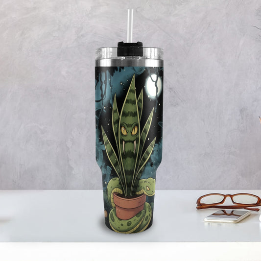 Plant Love Snake Plant 40oz Stainless Steel Tumbler