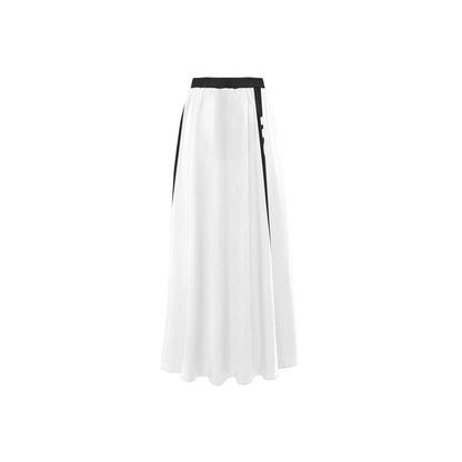 RR Long Split Beach Skirt Wht