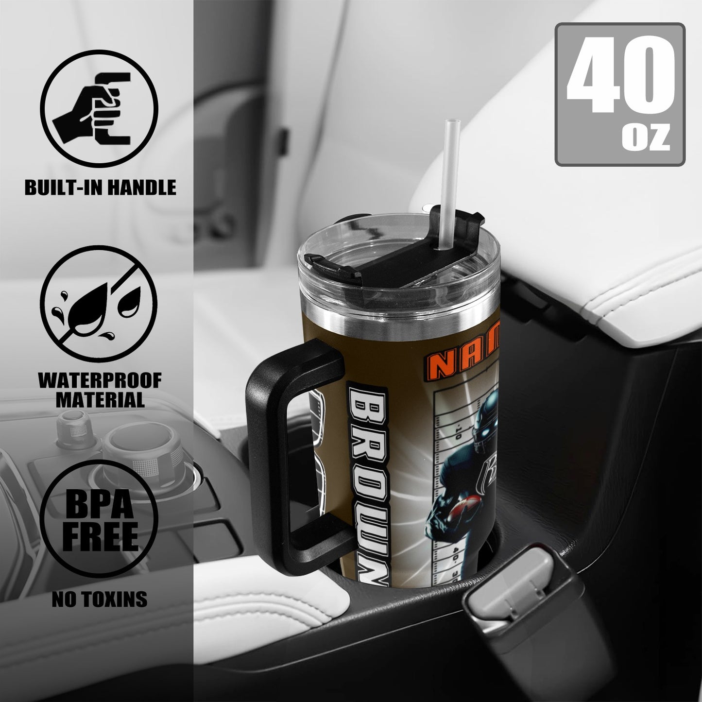 RR BROWNS 40OZ STAINLESS STEEL TUMBLER 2025