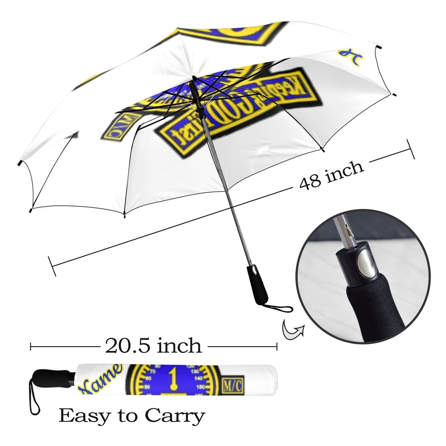 One Unit Semi-Automatic Foldable Umbrella