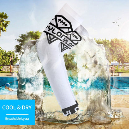Pylon Cooling Compression Arm Sleeves White