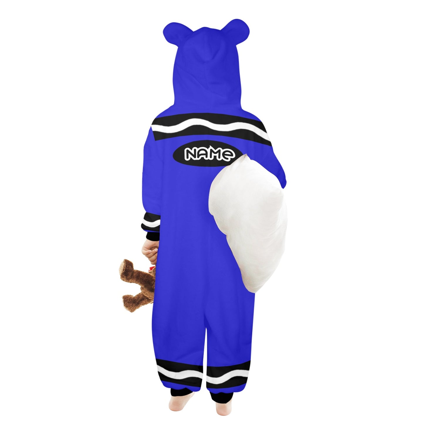 Kids Crayon Onesie Blue