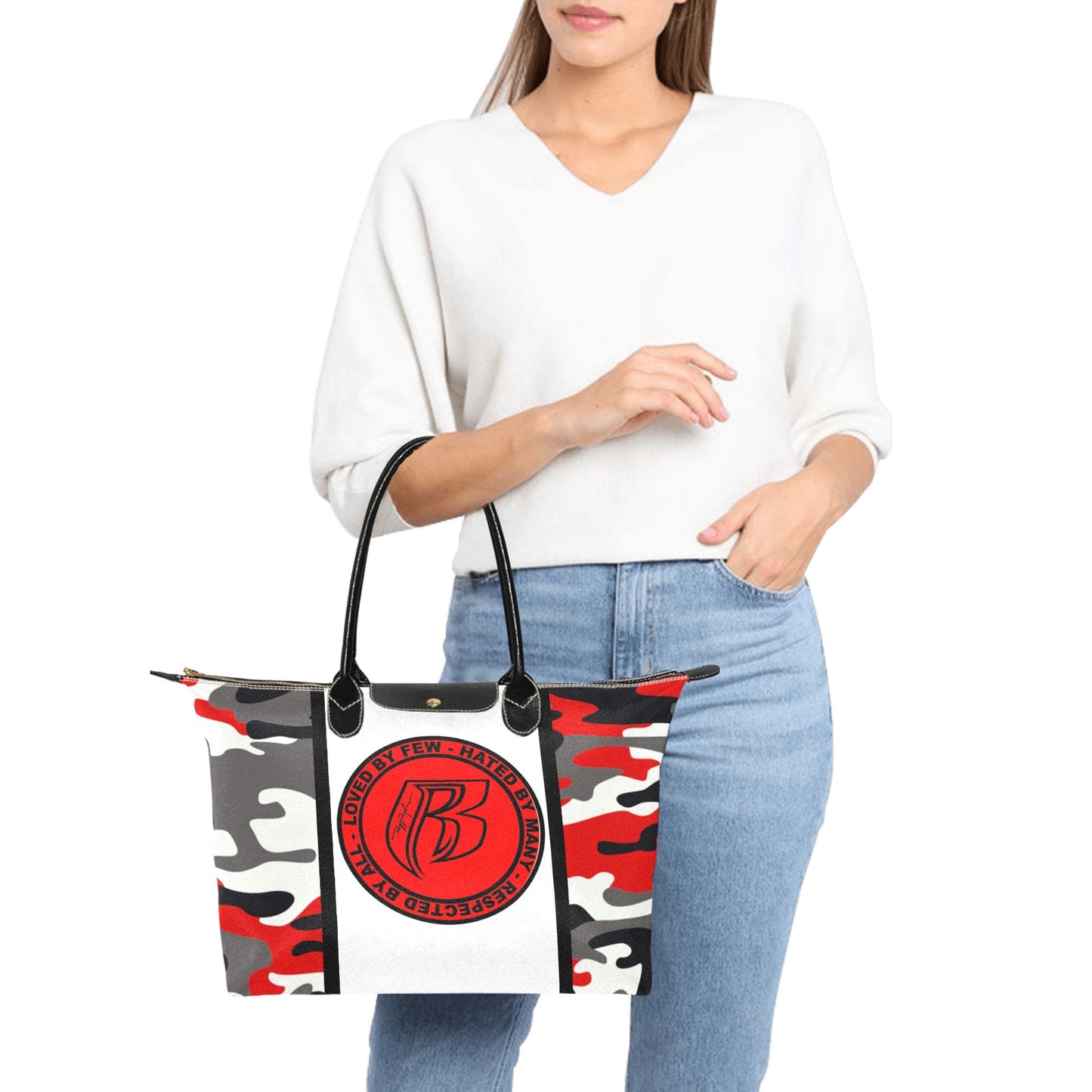 RR Lrg Handbag Red Camo