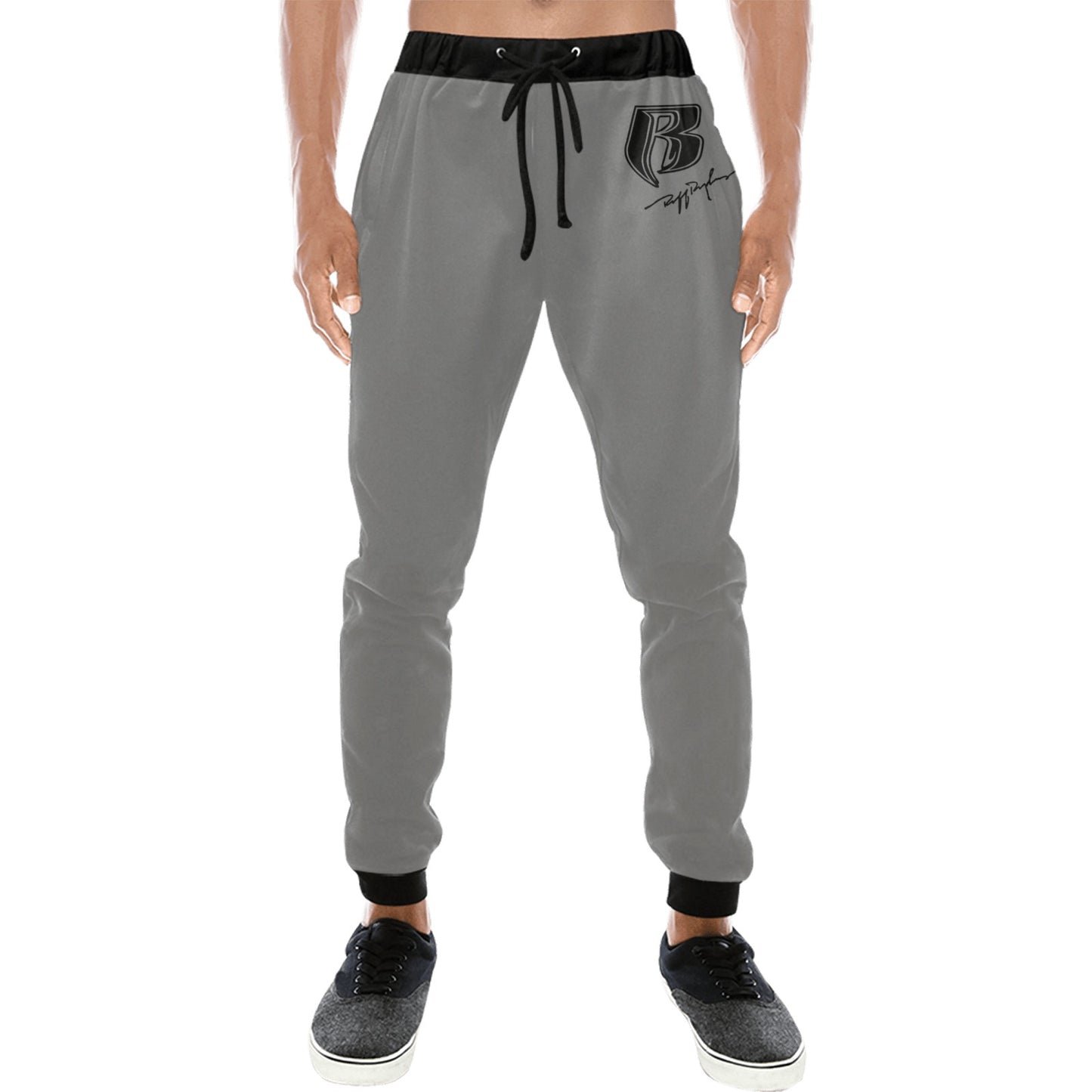 Mens Joggers Gry/Blk RR