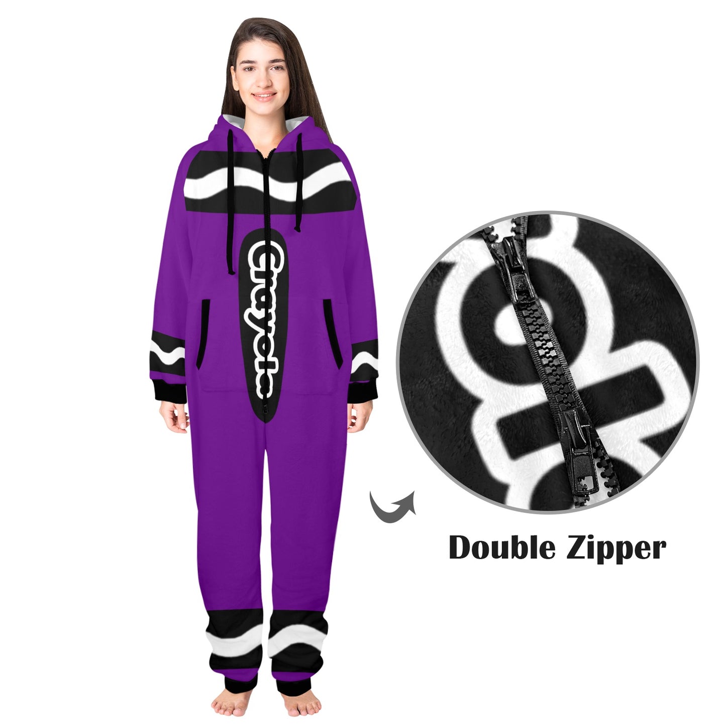 Crayon Unisex Onesie Purple