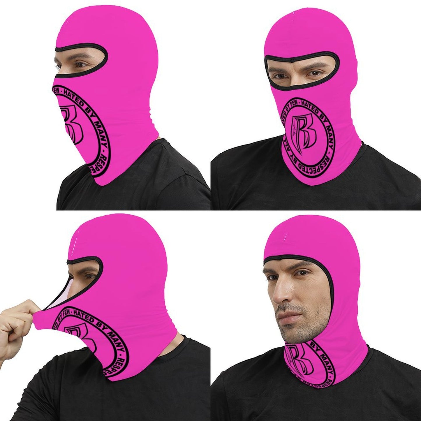RR Full Mask Pink Logo