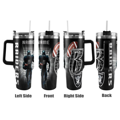 RR RAIDERS 40OZ STAINLESS STEEL TUMBLER 2025