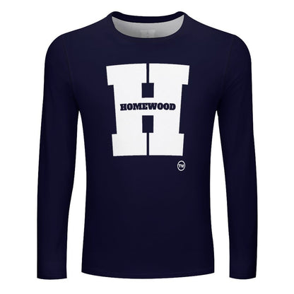 Homewood H Long Sleeve Drk Blu/Wht