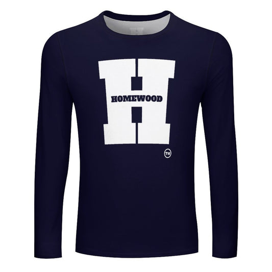 Homewood H Long Sleeve Drk Blu/Wht