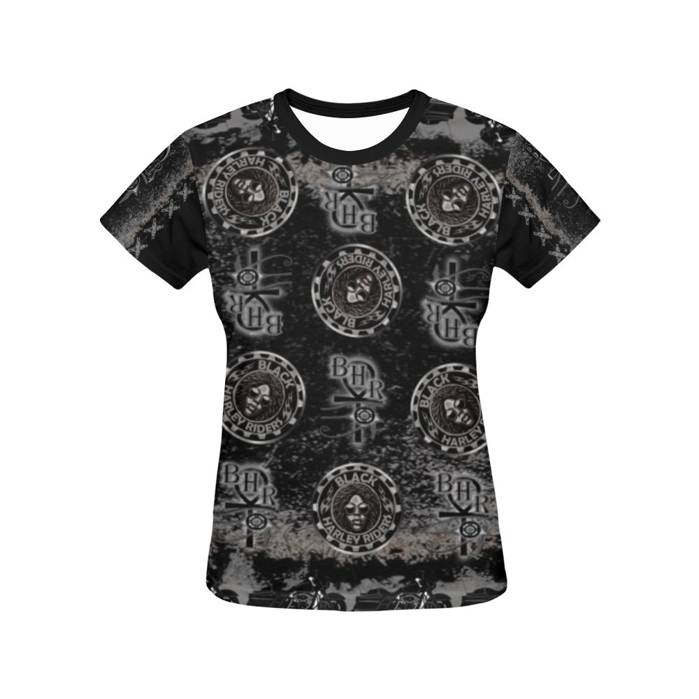 BHR Ladies T-Shirt Blk Bandana Blk Woman