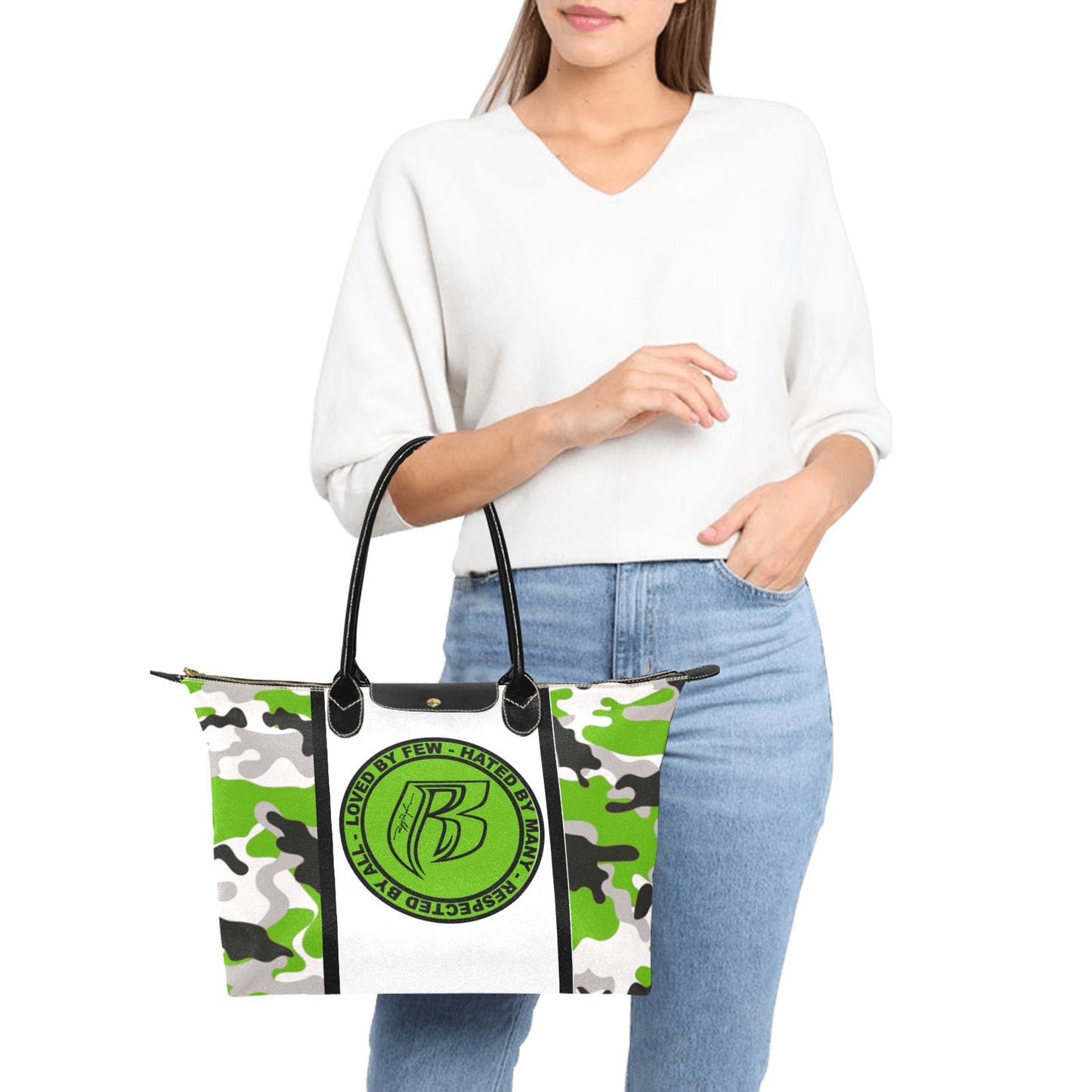 RR Lrg Handbag Green Camo