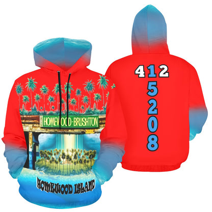 Homewood Island Hoodie Red