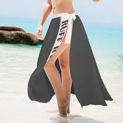 RR Long Side Knot Cover-Up Blk/Wht