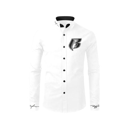 RR Long Sleeve Dress Shirt Wht/Blk