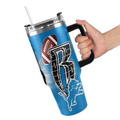 RR LIONS 40OZ STAINLESS STEEL TUMBLER 2025