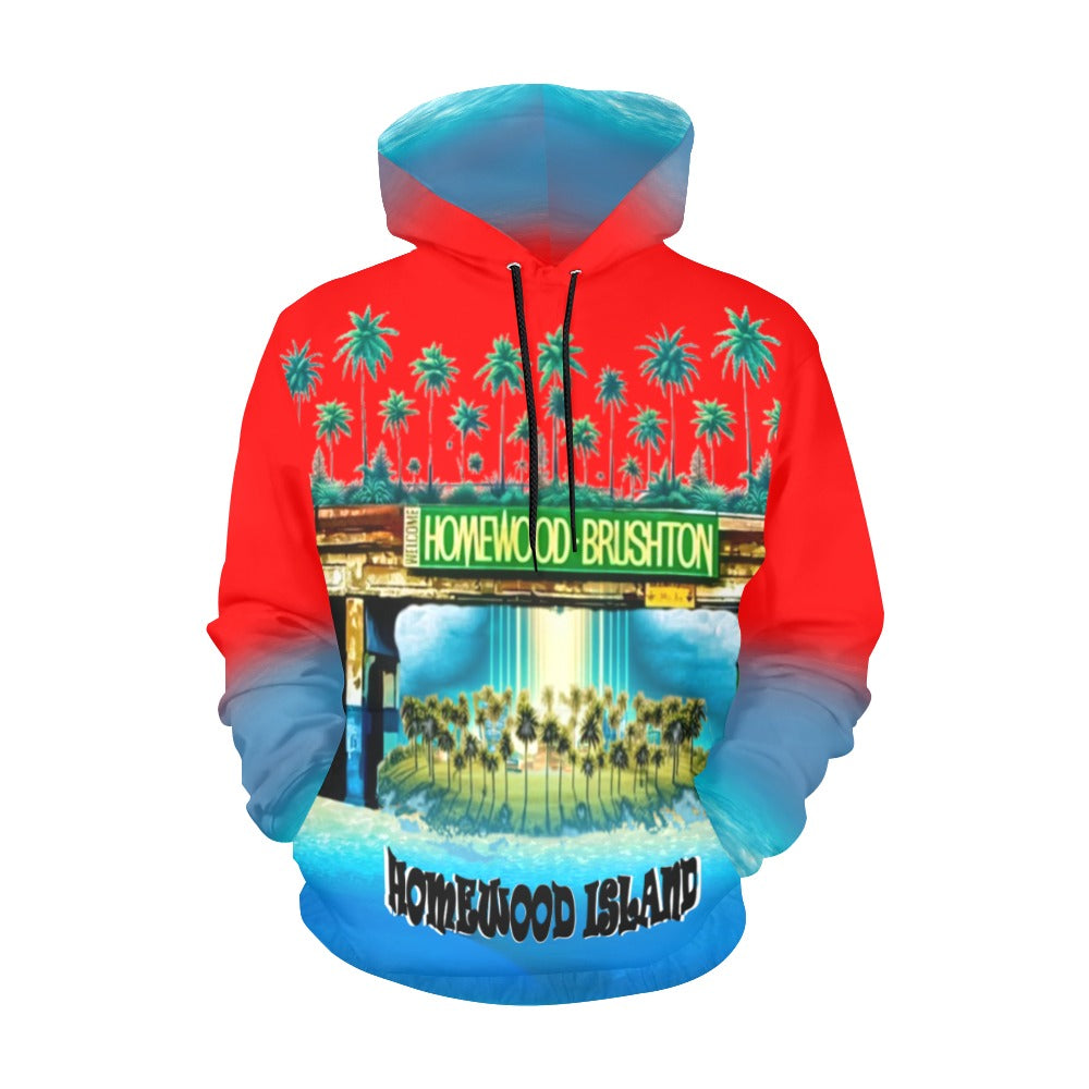 Homewood Island Hoodie Red