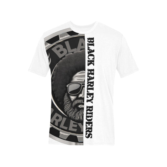 BHR Tee Half Face Blk Man - Wht