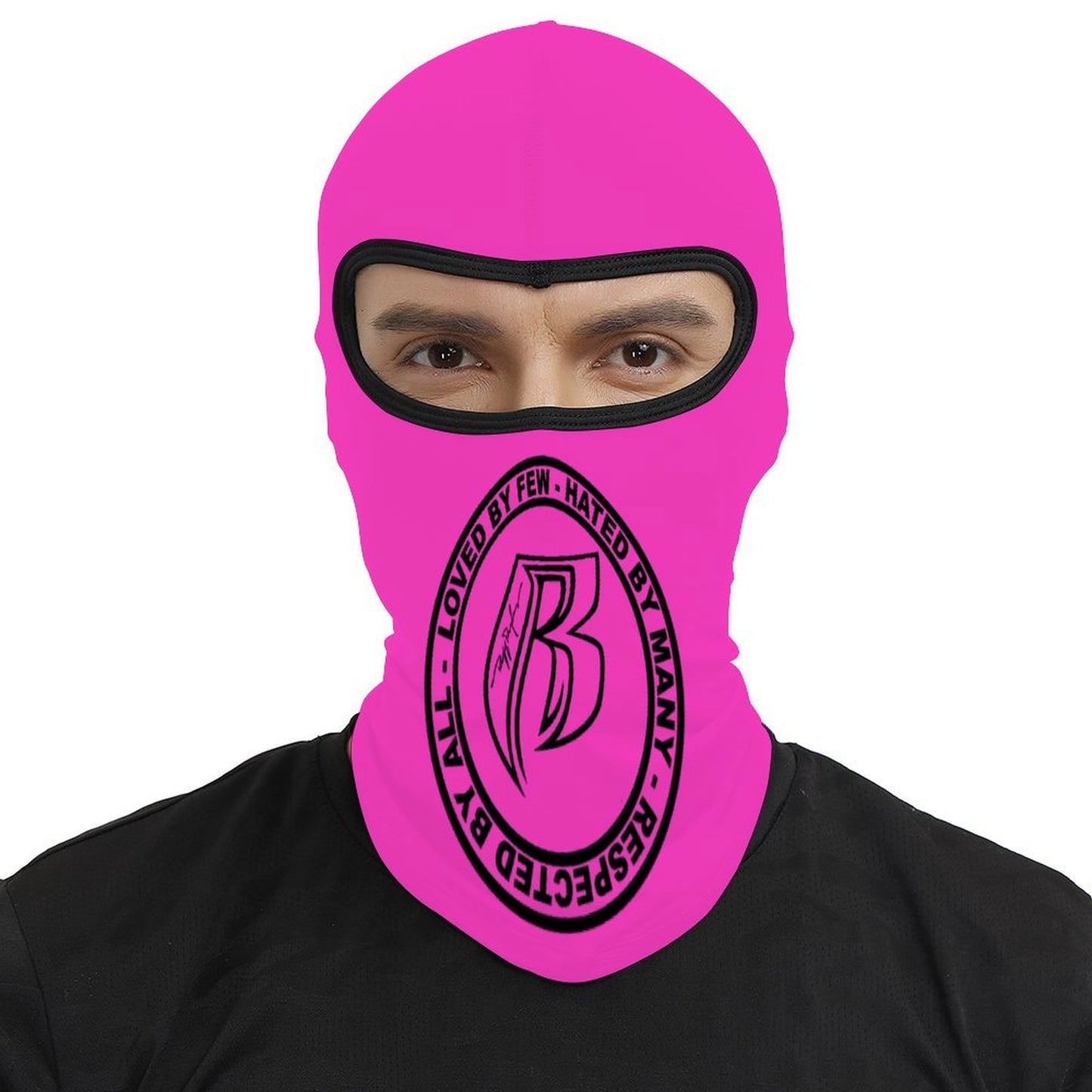 RR Full Mask Pink Logo