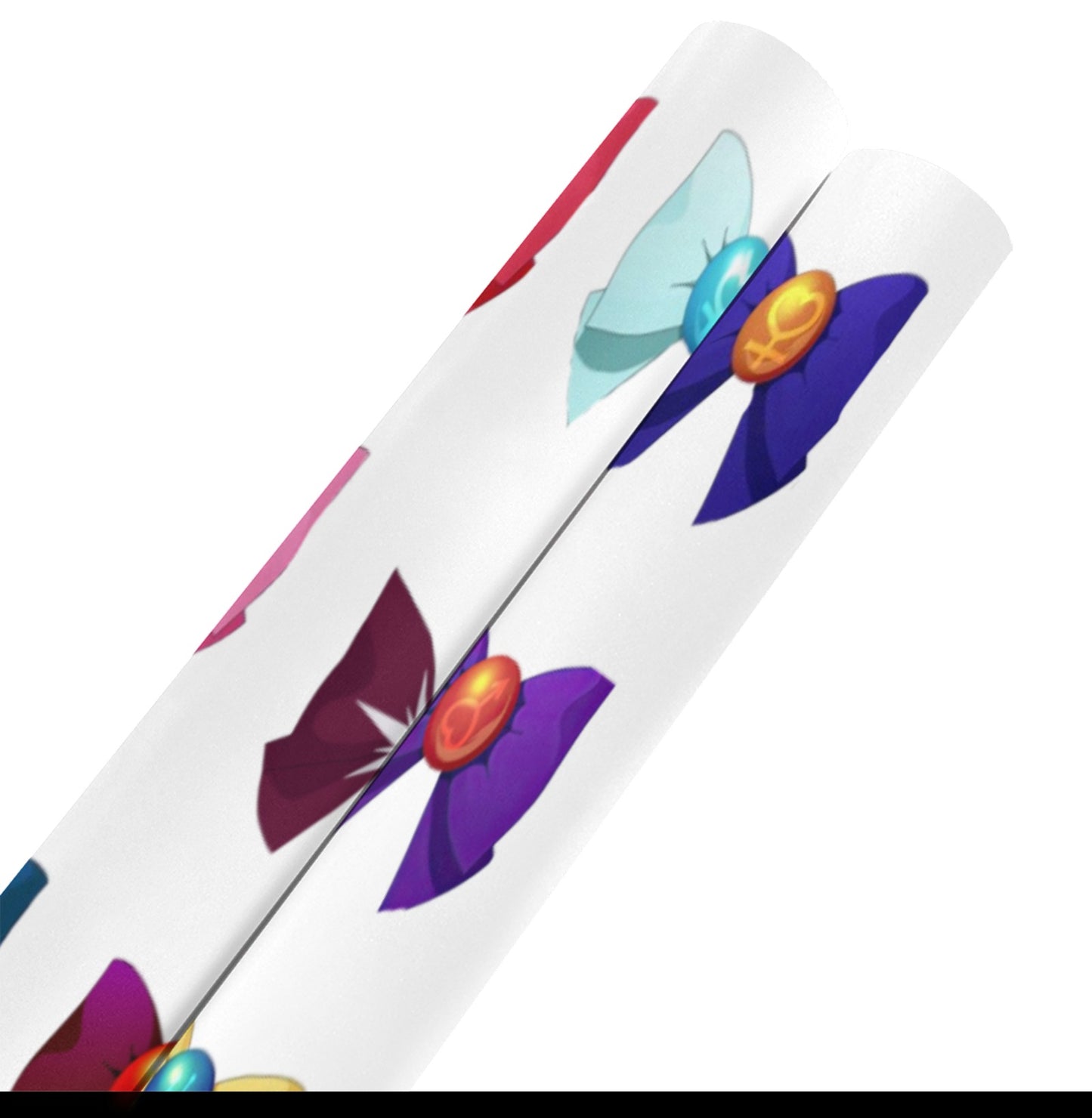 Sailor Moon Wrapping Paper 58"x 23" (2 Rolls) Bows Wht