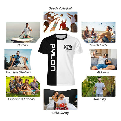 Pylon Ice Silk Tee Blk/Wht Half