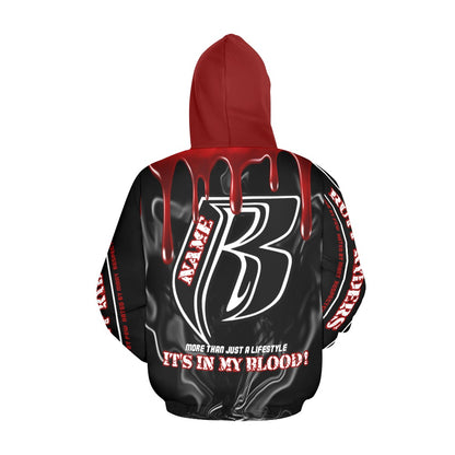 RR It's in My Blood Hoodie Blk