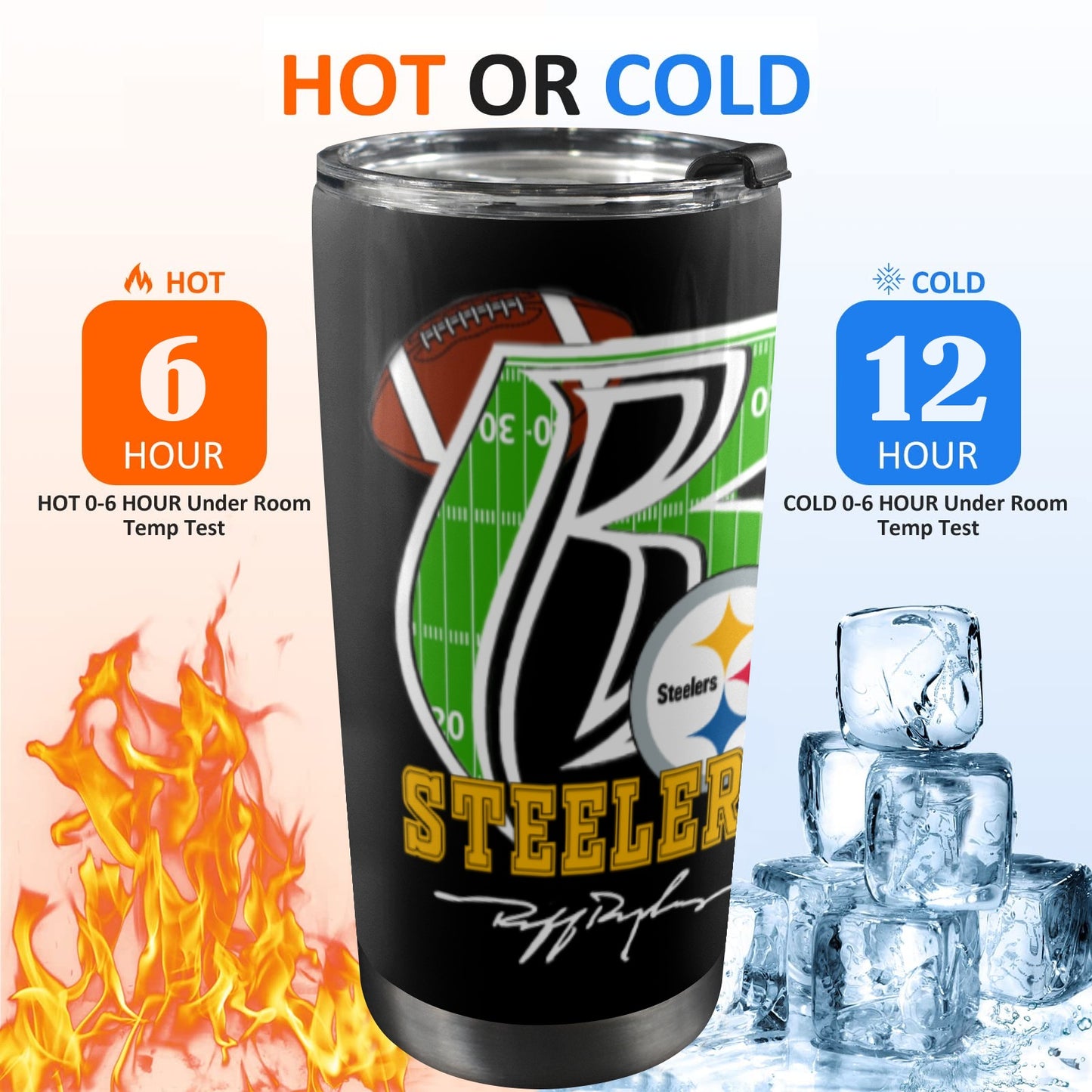 RR Steelers 20oz Mobile Tumbler 2023