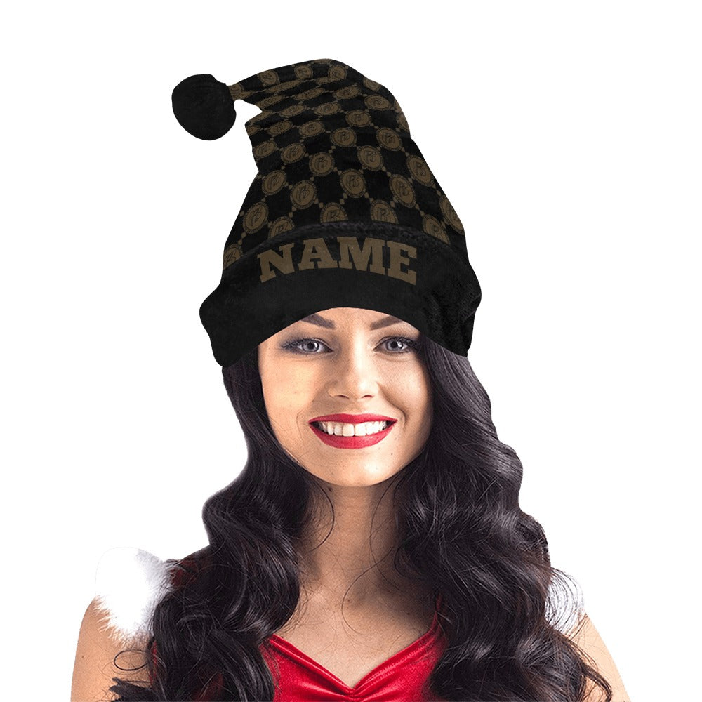 RR Christmas Flannel Santa Hat Brwn RR Gucci