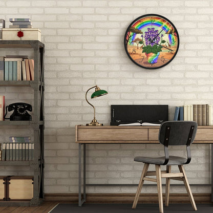 Plant Love 10x10 Wall Clock - African Violet