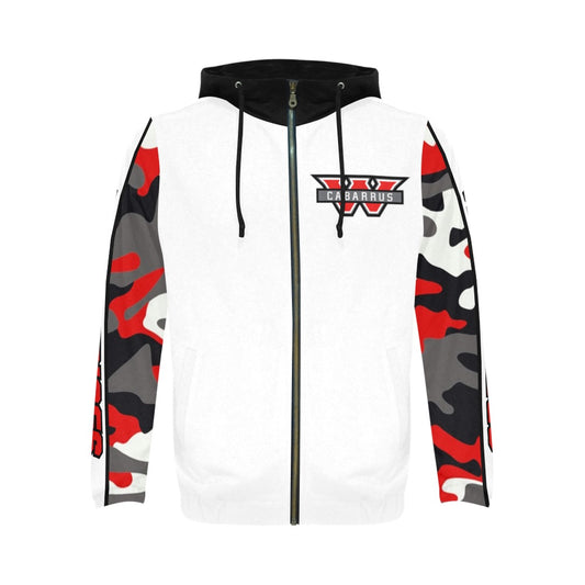 West Cabarrus Zippered Hoodie Camo/Wht