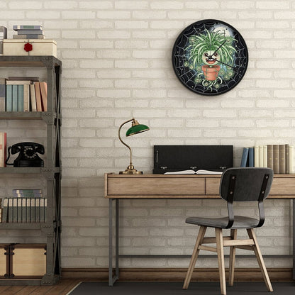 Plant Love 10x10 Wall Clock - Spider Plant