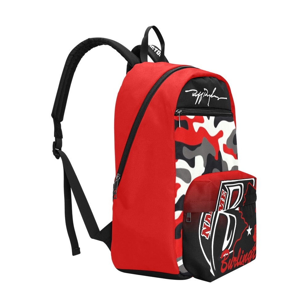 BBB Large Capacity Travel Backpack Red Camo