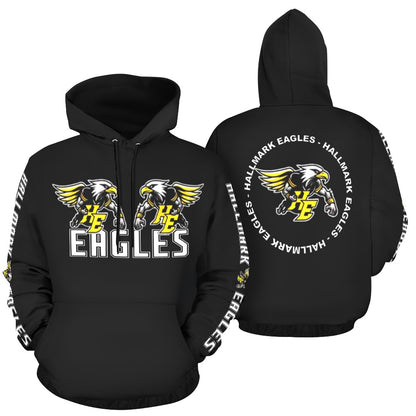 HYA Eagles Football Silky Hoodie Blk