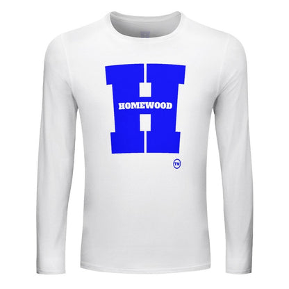 Homewood H Long Sleeve Wht/Blu