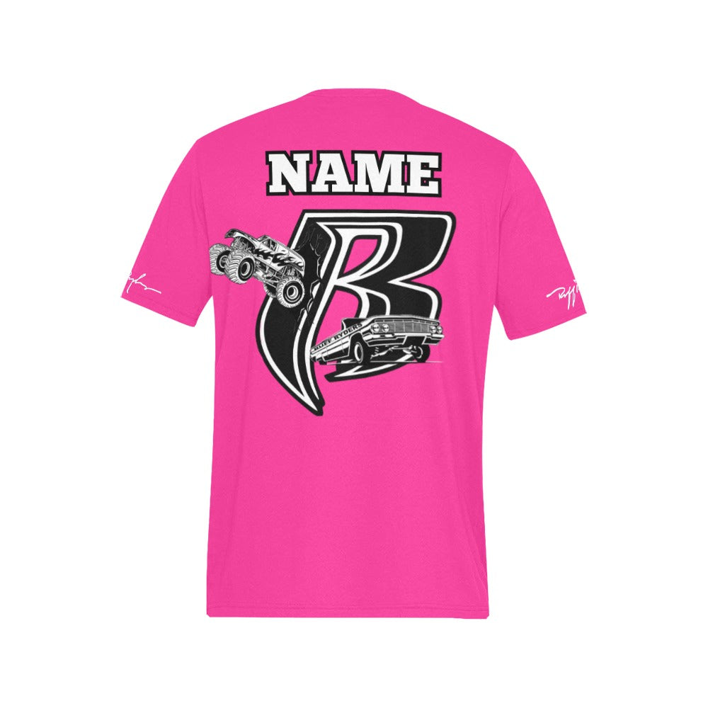 RR Car and Truck Tee Pink