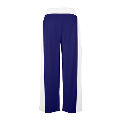 3>2 Womens Wide Leg Pants Blue