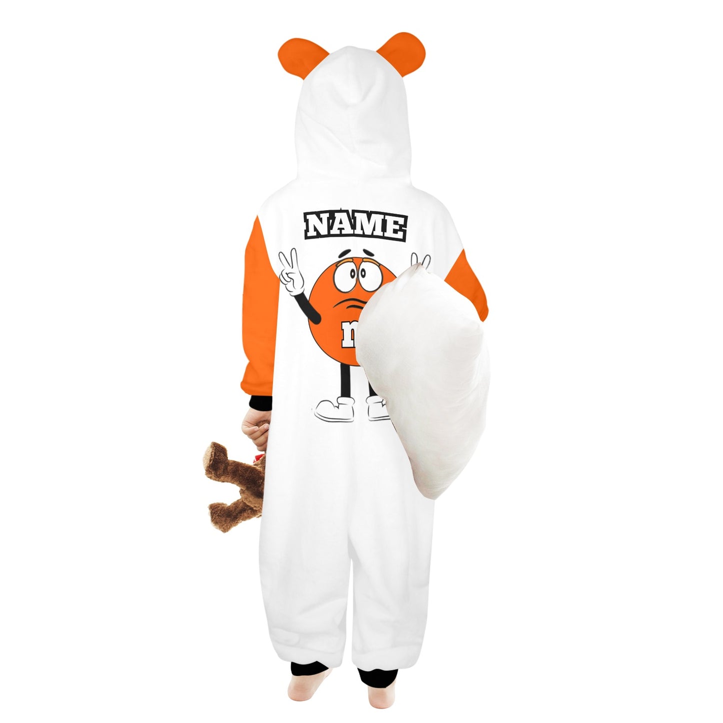 Kids M&M Onesie Orange