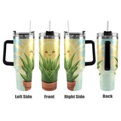 Plant Love Aloe 40oz Stainless Steel Tumbler
