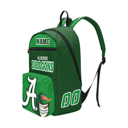 Allderdice Dragons Large Capacity Travel Backpack 3 - Add your name.