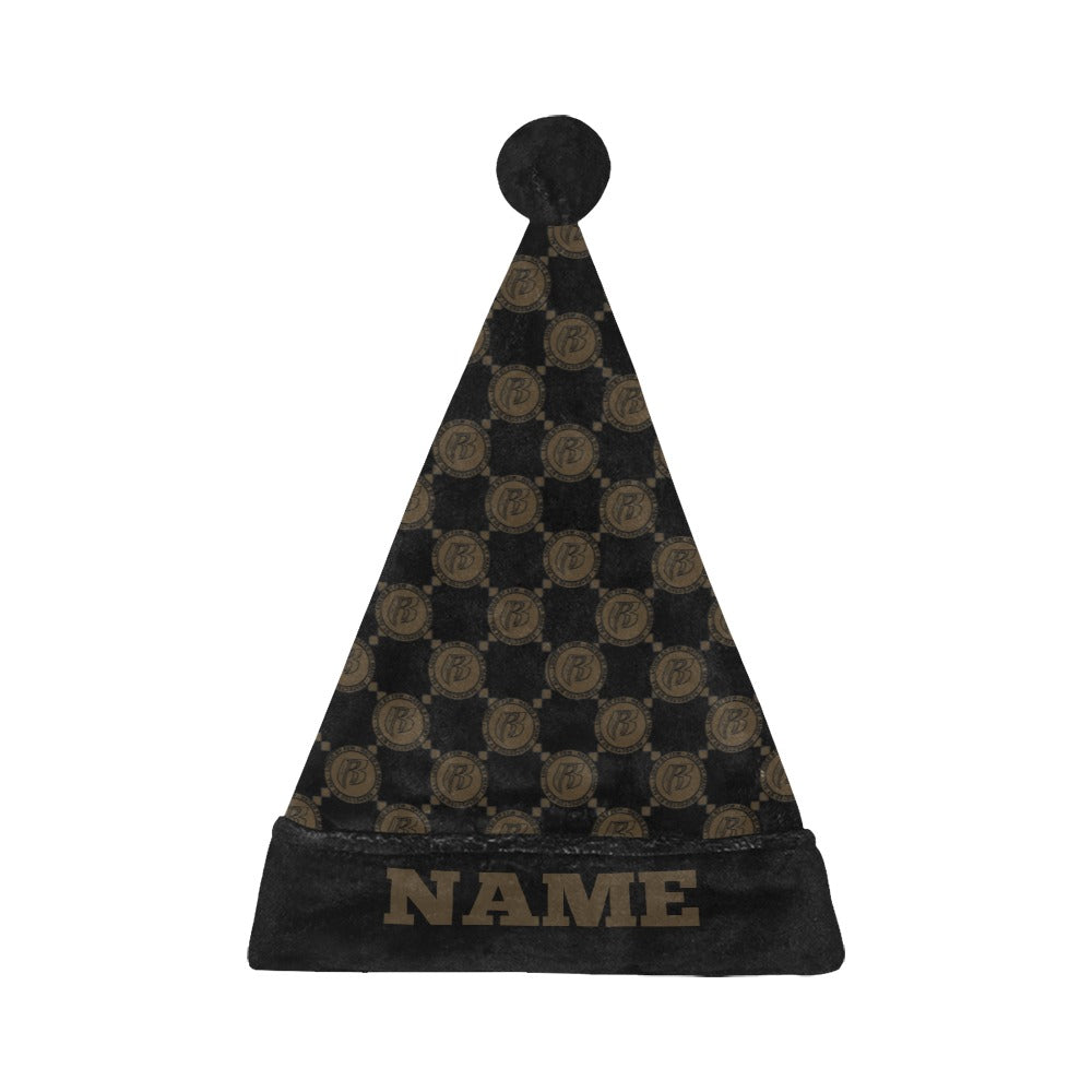 RR Christmas Flannel Santa Hat Brwn RR Gucci