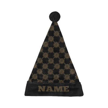RR Christmas Flannel Santa Hat Brwn RR Gucci