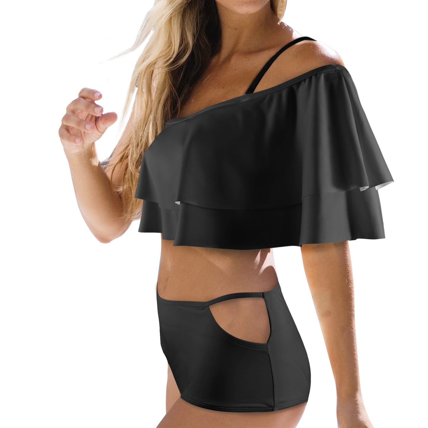 CMR Ruffled Off Shoulder Bikini